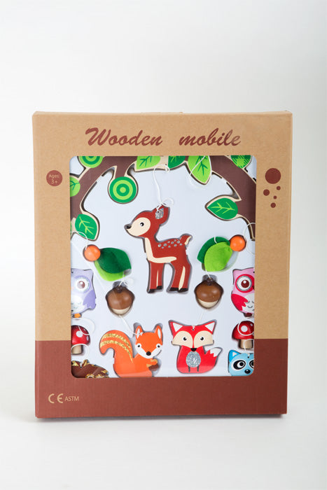 Mobile Animaux forestiers "jeu en bois"
