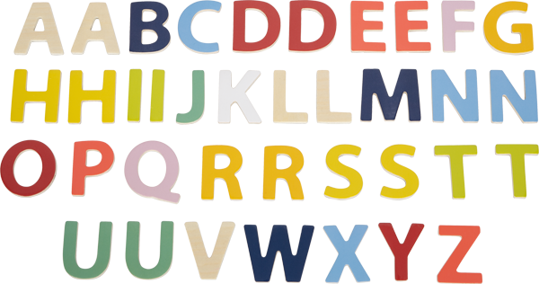 Lettres magnétiques colorées „Educate“