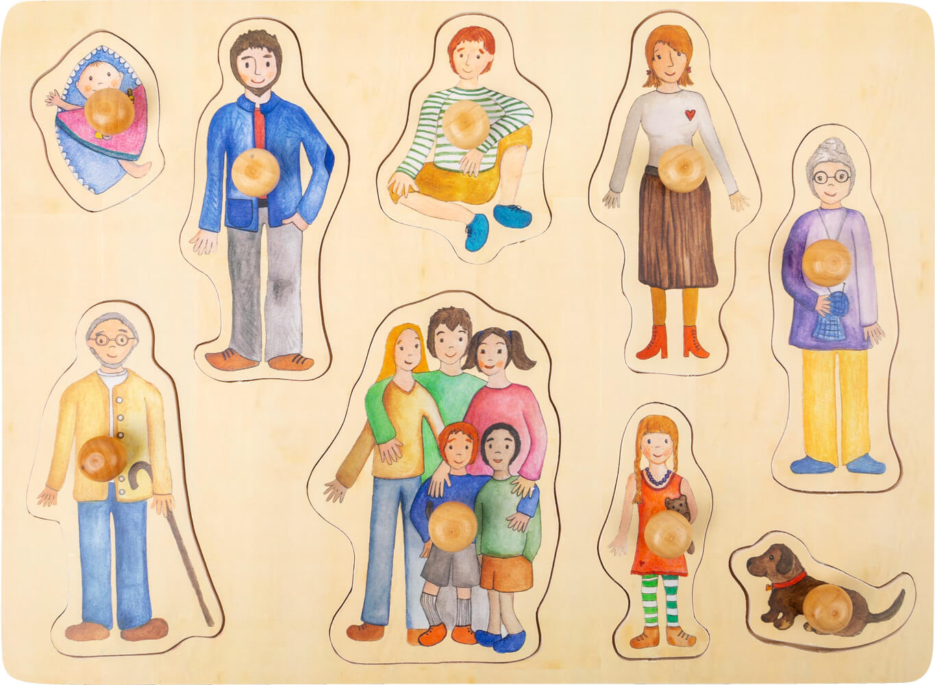 Jeu en bois "puzzle 12m+"