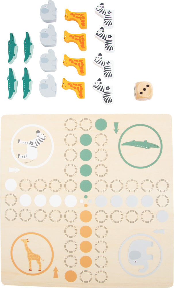Jeu en bois "Ludo safari"