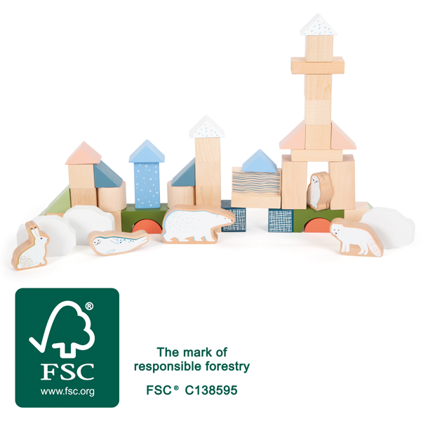 Blocs de construction en bois « Arctic »