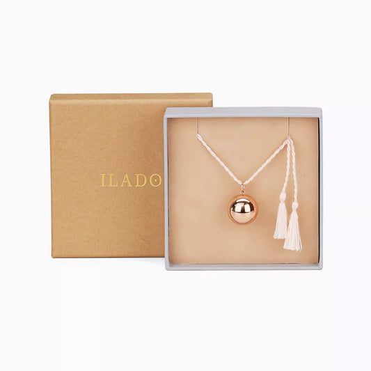 Bola de grossesse JOY - Or Rose Cordon de Soie Vieux Rose