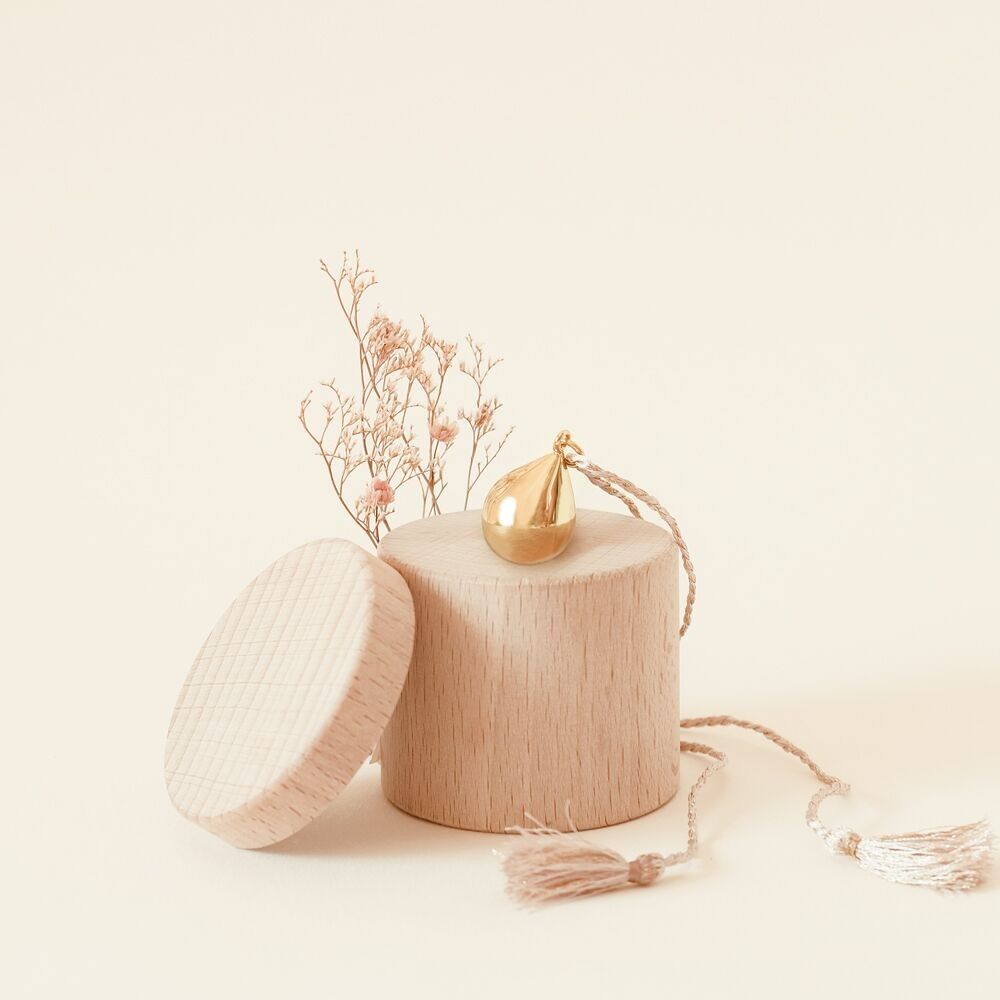 BOLA de grossesse GOUTTE or rose