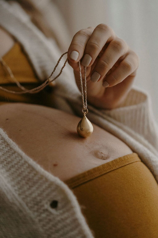 BOLA de grossesse GOUTTE or rose