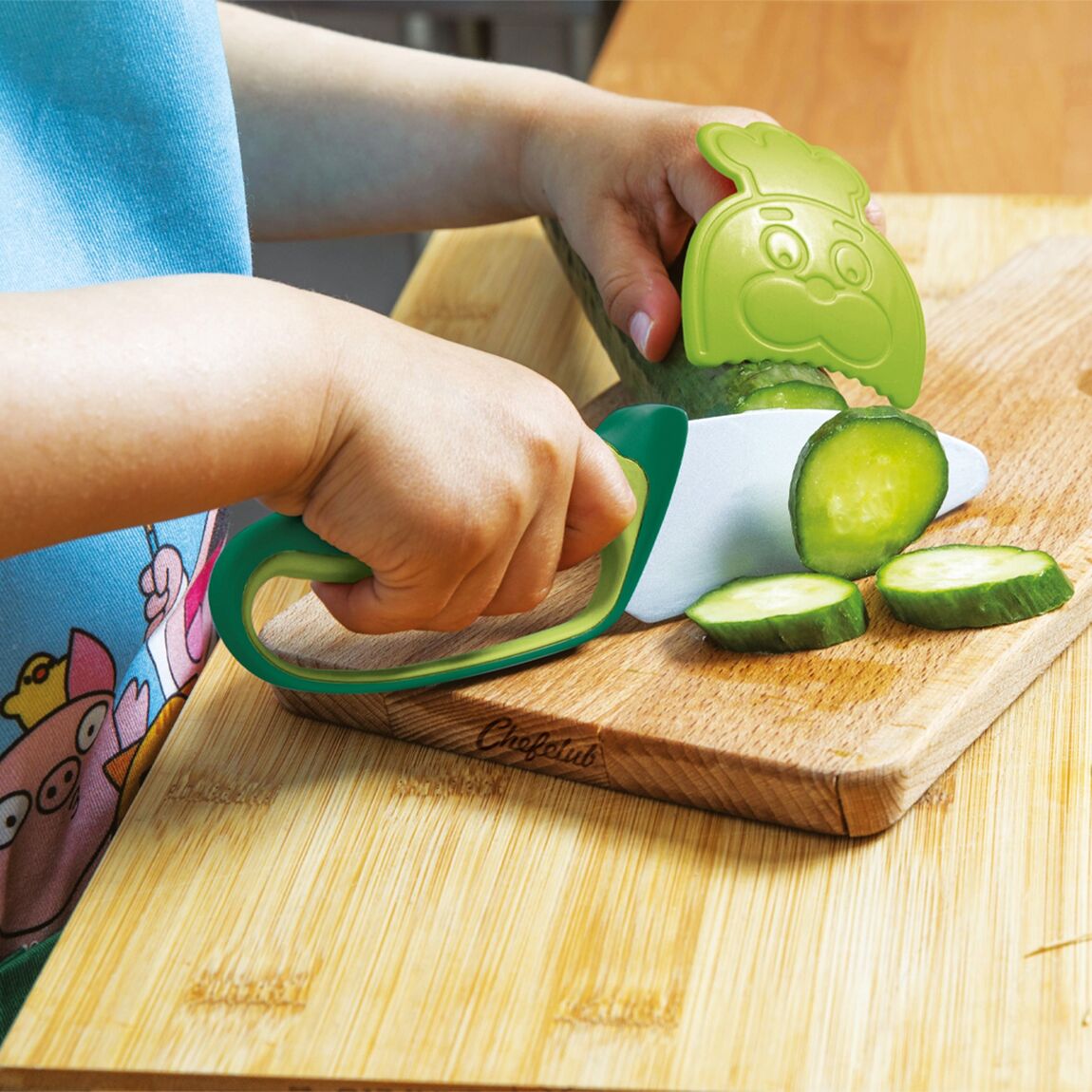Couteau vert Chefclub Kids