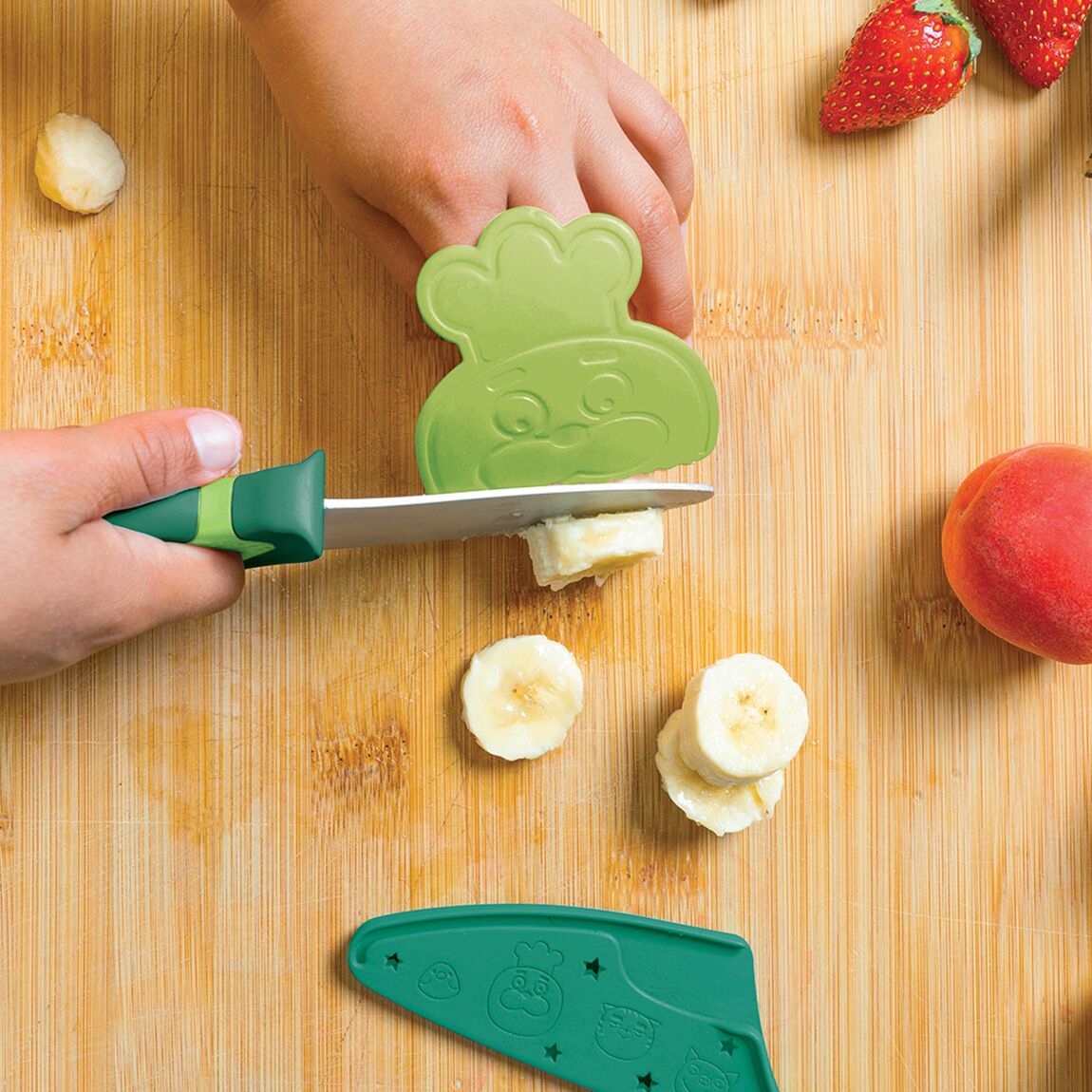 Couteau vert Chefclub Kids