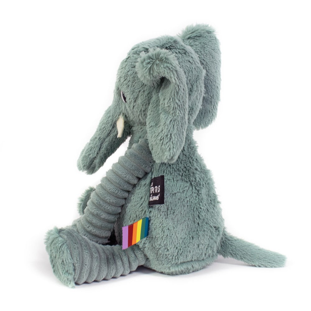 Peluche éléphant Dimoitou vert menthe - Les Ptipotos