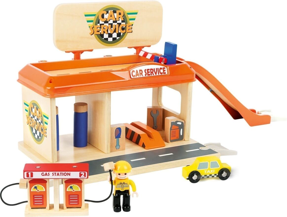 Atelier de réparation automobile avec station-service