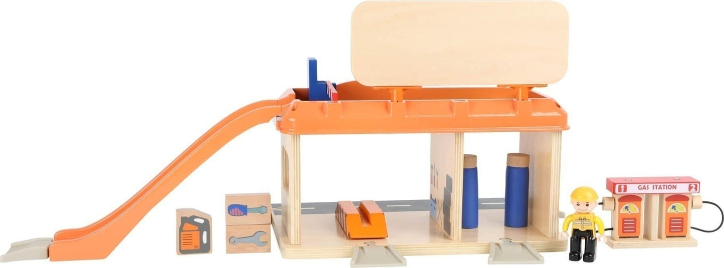 Atelier de réparation automobile avec station-service