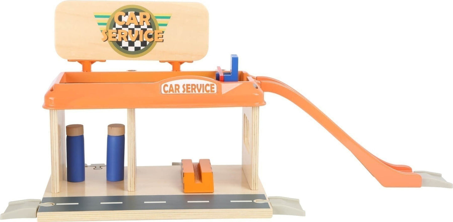 Atelier de réparation automobile avec station-service