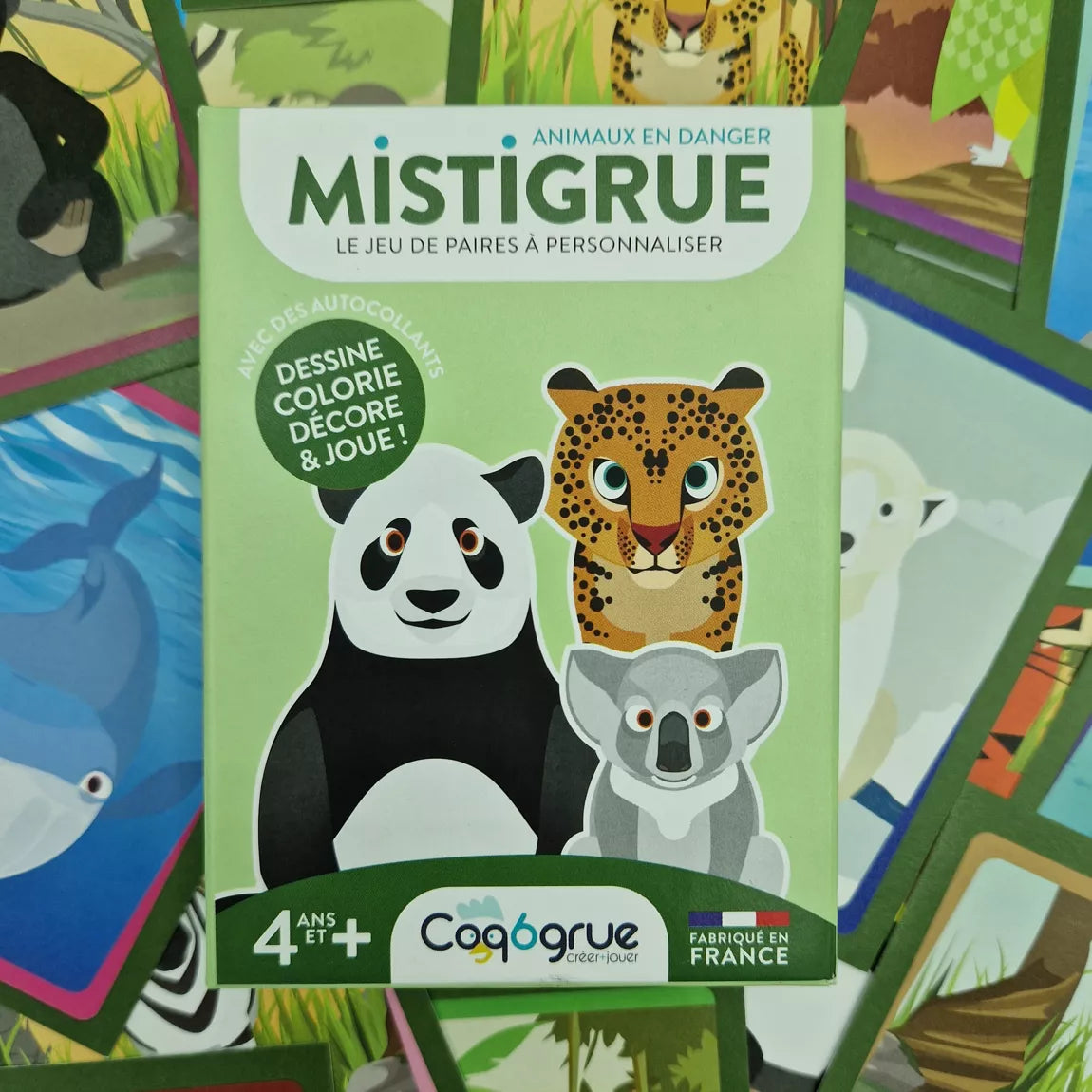 Jeu de cartes "Mistigrue Animaux en danger"