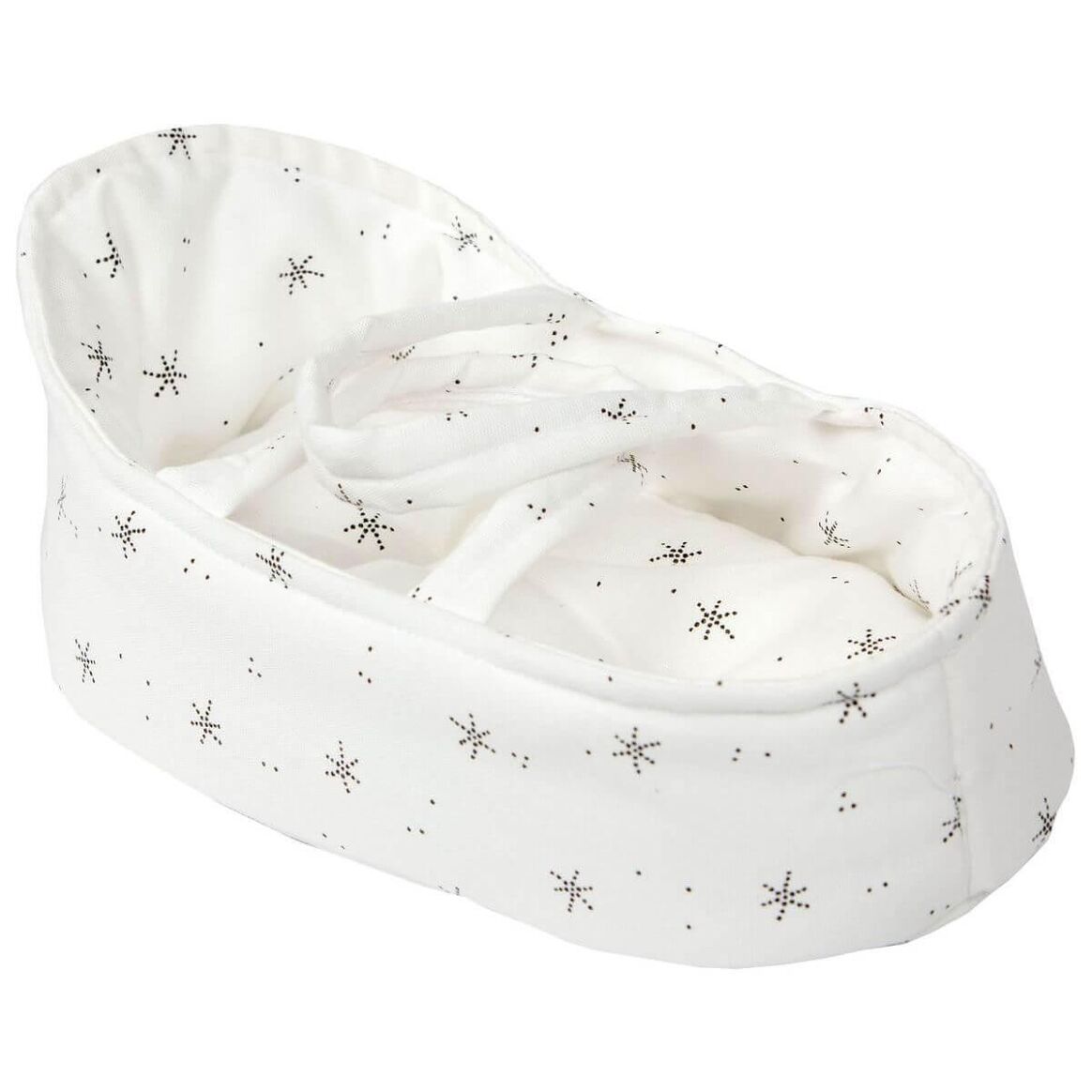 Nacelle poupées 26 cm Etoiles blanches