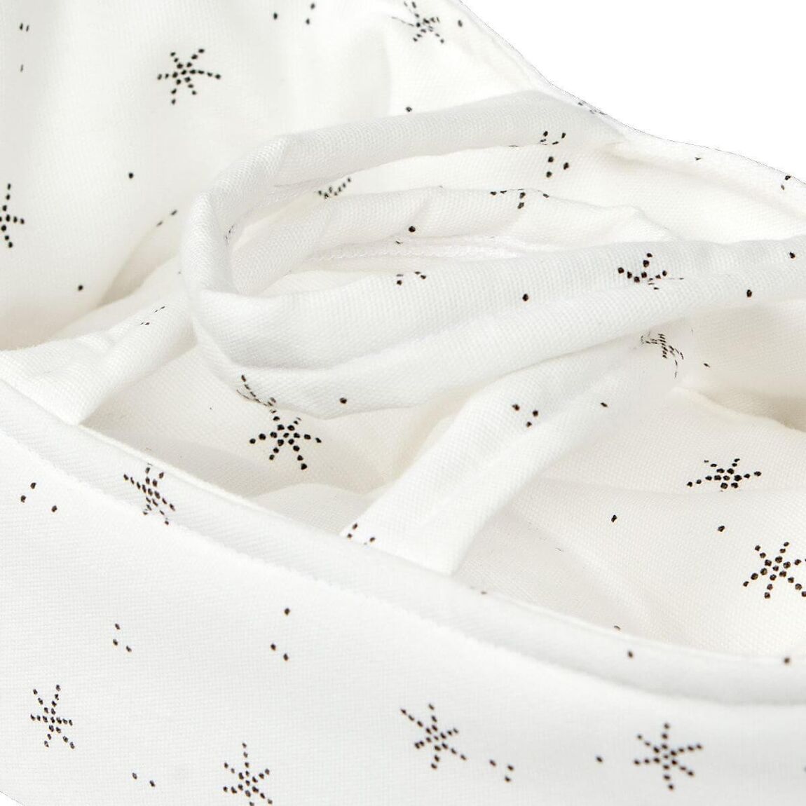 Nacelle poupées 26 cm Etoiles blanches