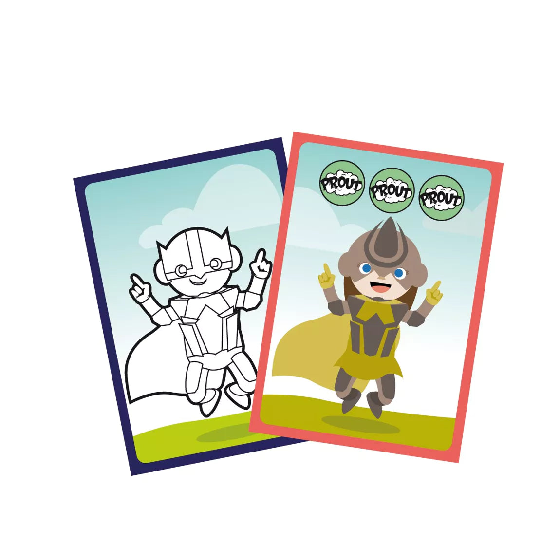 Jeu de cartes "Super Bataille Super Héros"