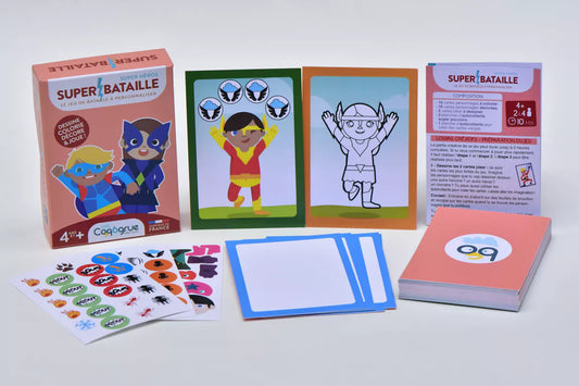 Jeu de cartes "Super Bataille Super Héros"