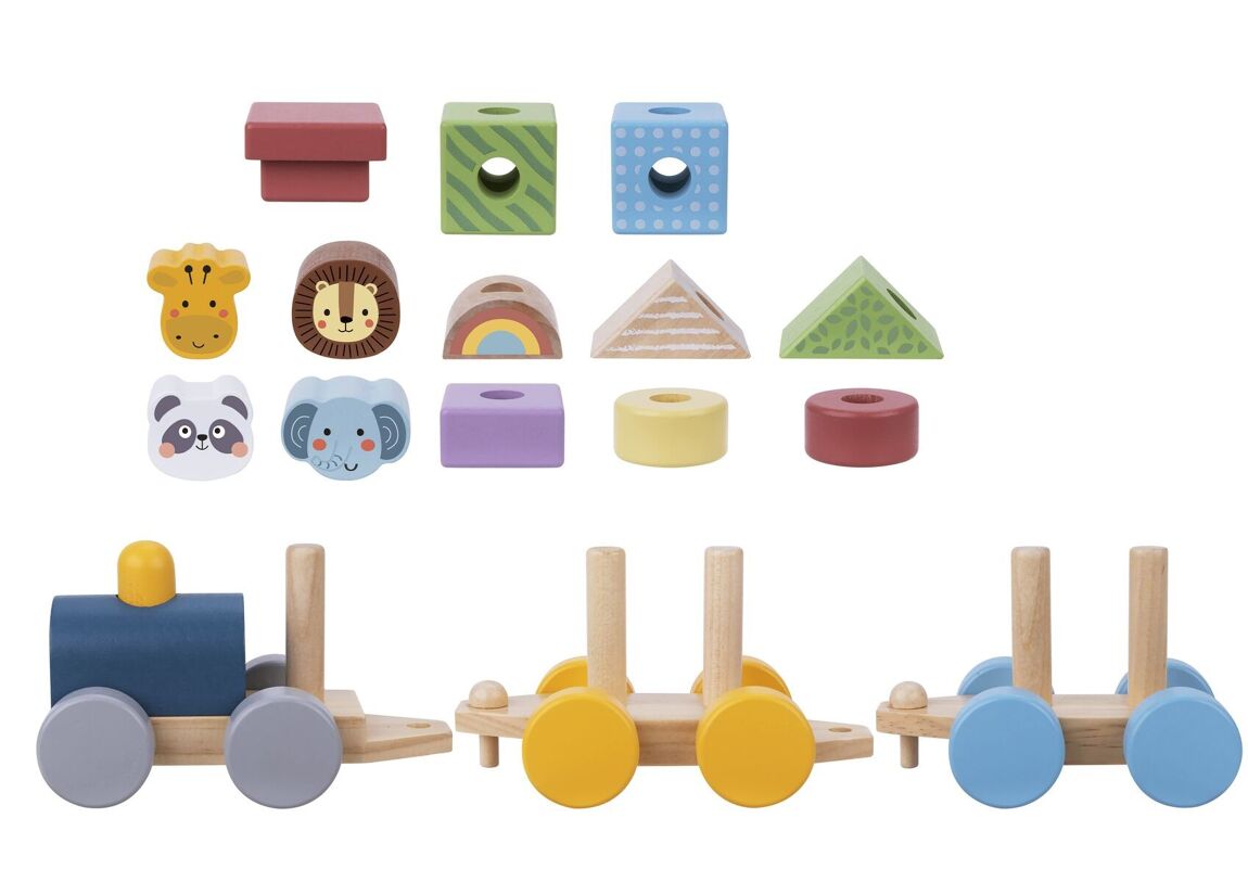 Train en bois Animaux