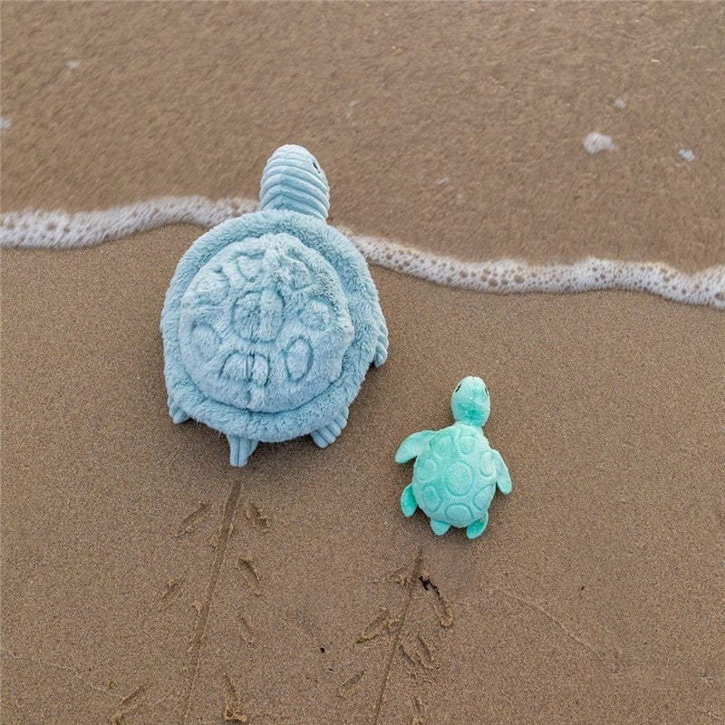 Peluche tortue Sauvenou maman et son bébé menthe - Les Ptipotos