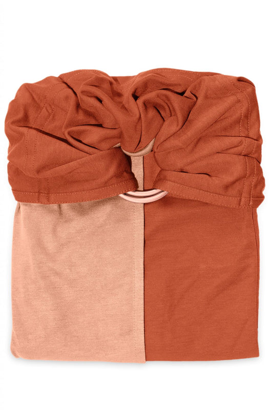 Echarpe Sling Petite Echarpe Sans Noeud Nude, Caramel