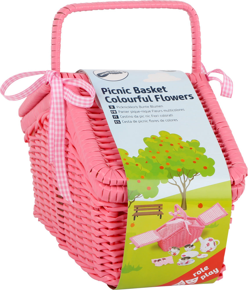 Panier pique-nique Fleurs multicolores