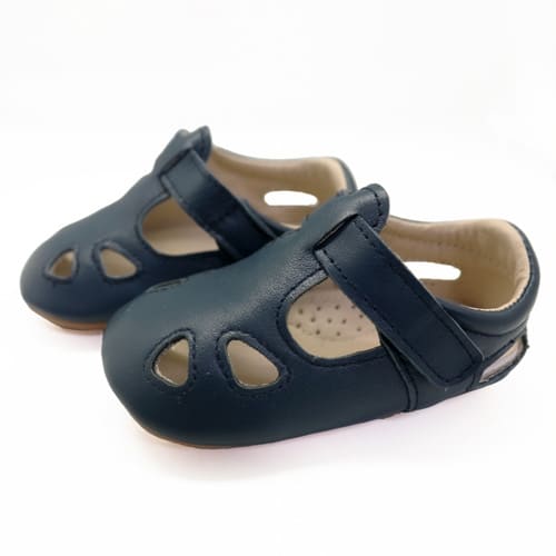 CHAUSSURES BÉBÉ CUIR SOUPLE ARCHIE MARINE