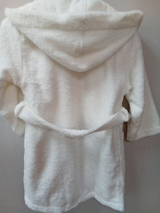 Peignoir enfant avec capuche 7/8 ans