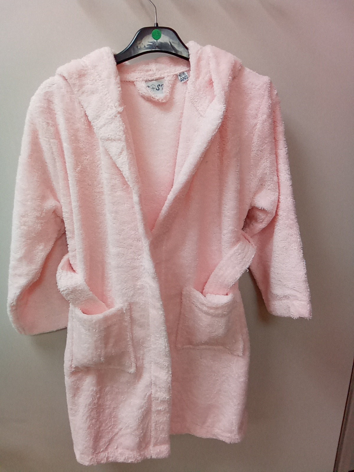 Peignoir enfant avec capuche 3/4 ans