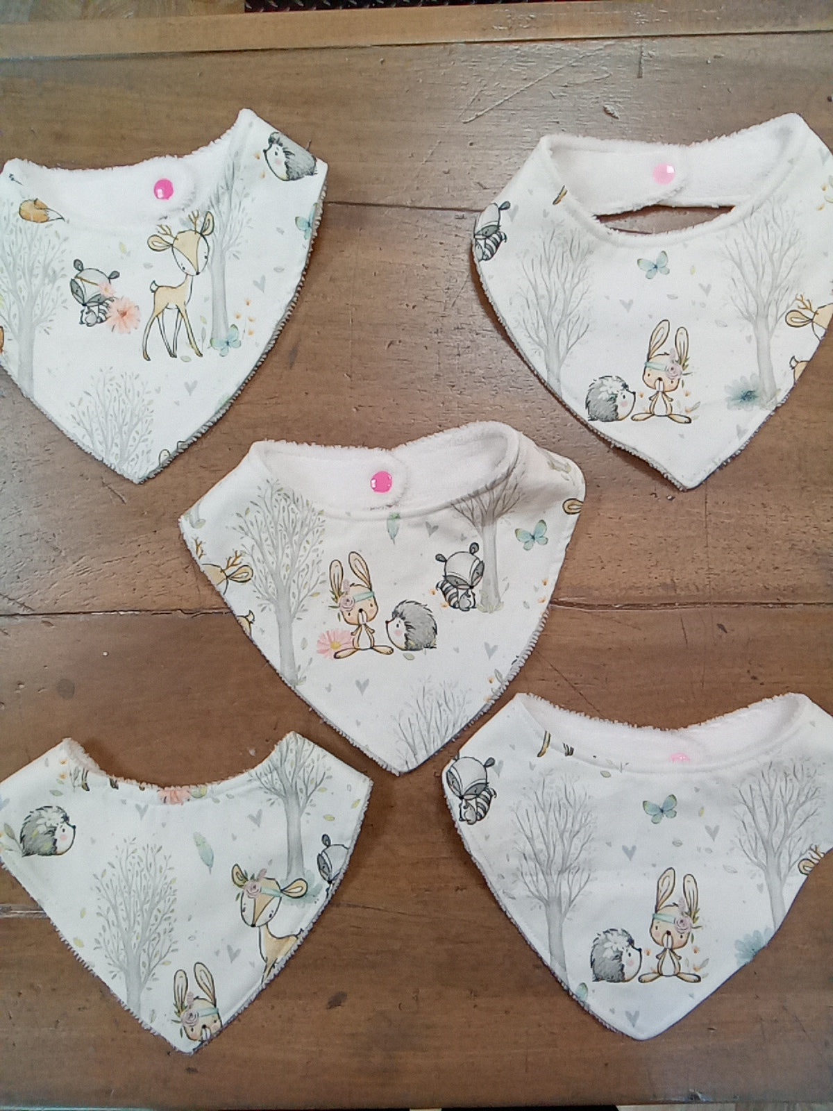 bavoir bandana Collection Audrey et Jonathan