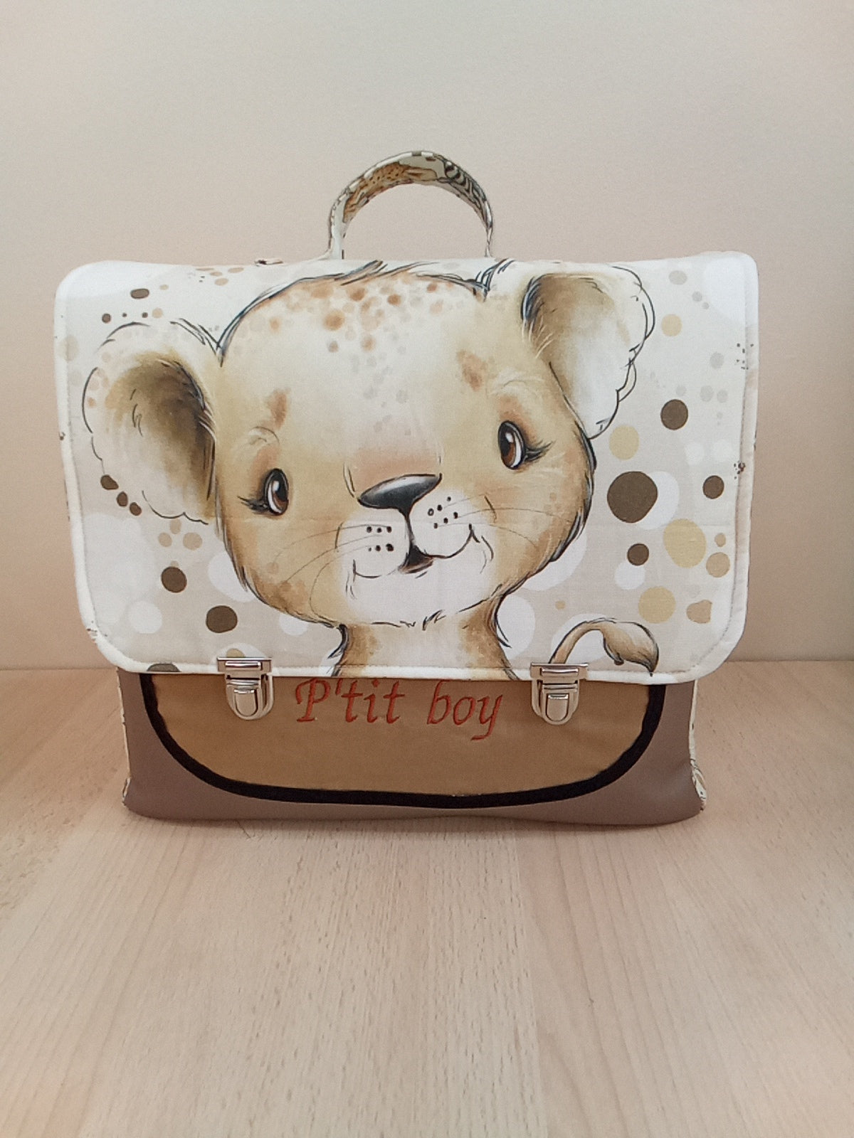 Cartable maternelle avec rabat panneau Elancreation