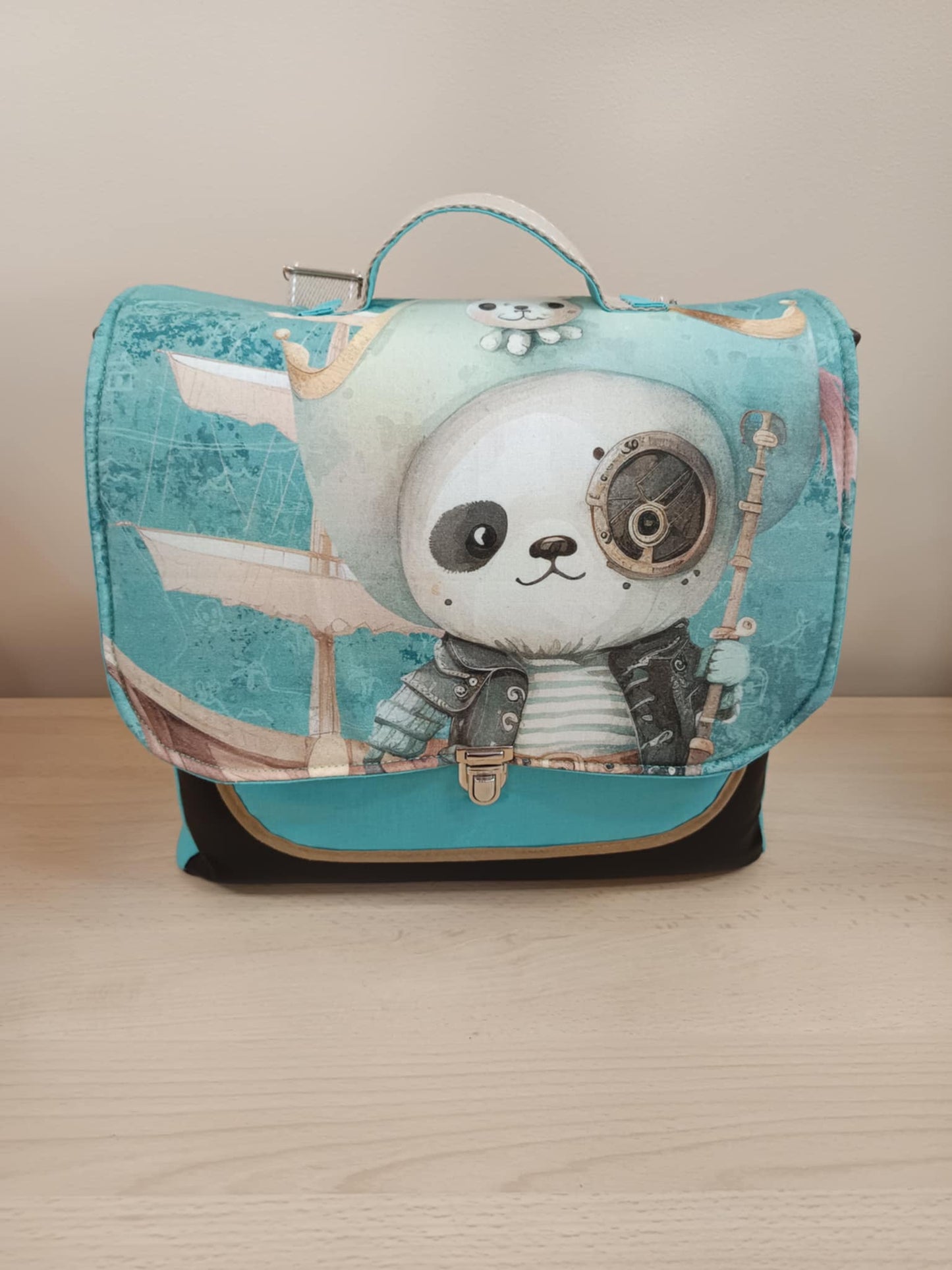 Cartable maternelle avec rabat panneau Elancreation modele unique