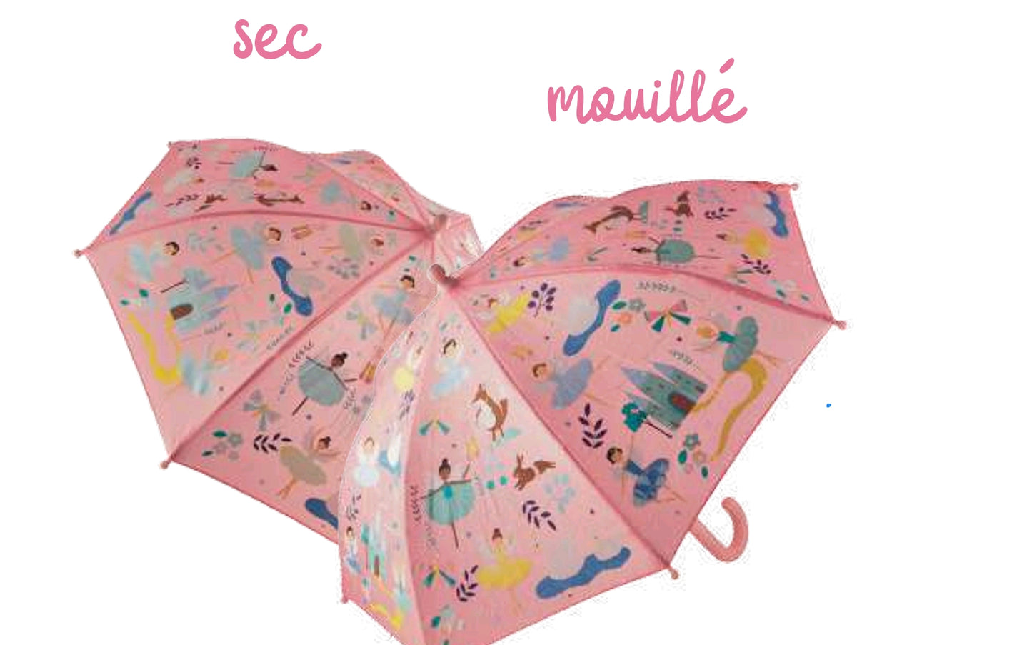 Parapluie enfant couleurs changeantes Ballet