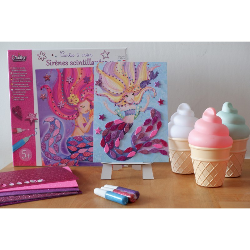 Cartes à créer "Sirènes scintillantes"