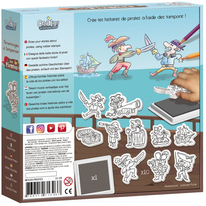 Personnages à tamponner : Les Pirates