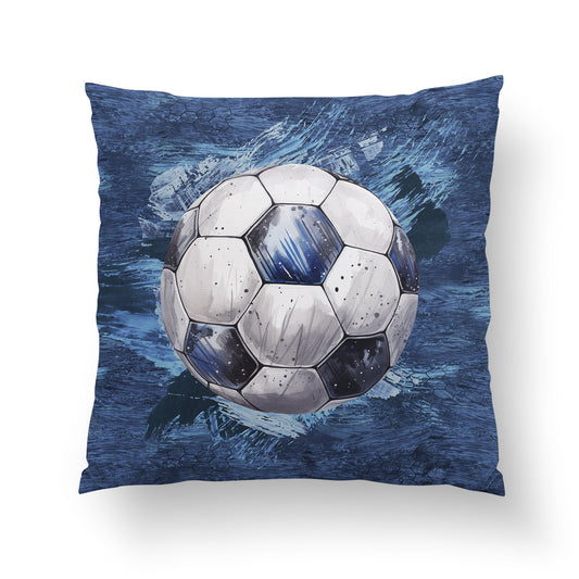 Couverture 75*100 football minky gris clair