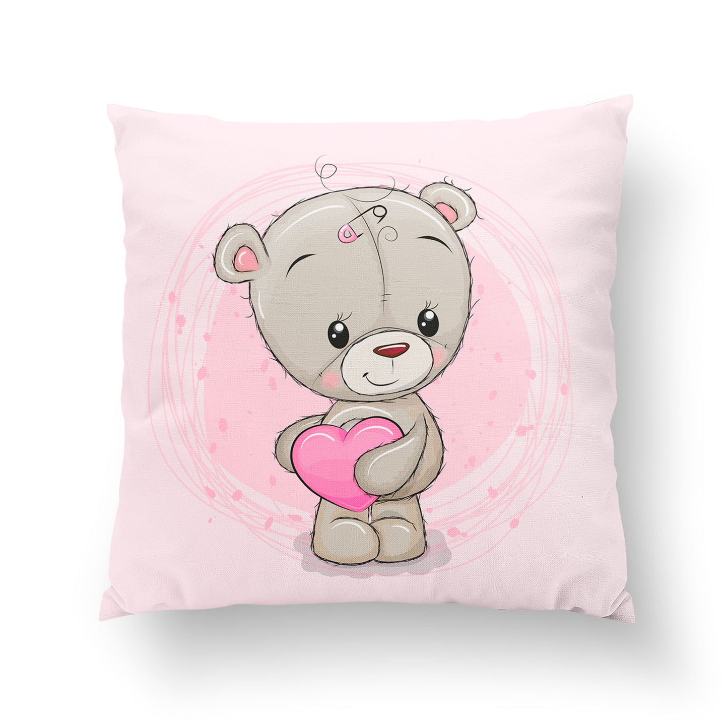 Couverture 75*100 ourson fille ourson framboise