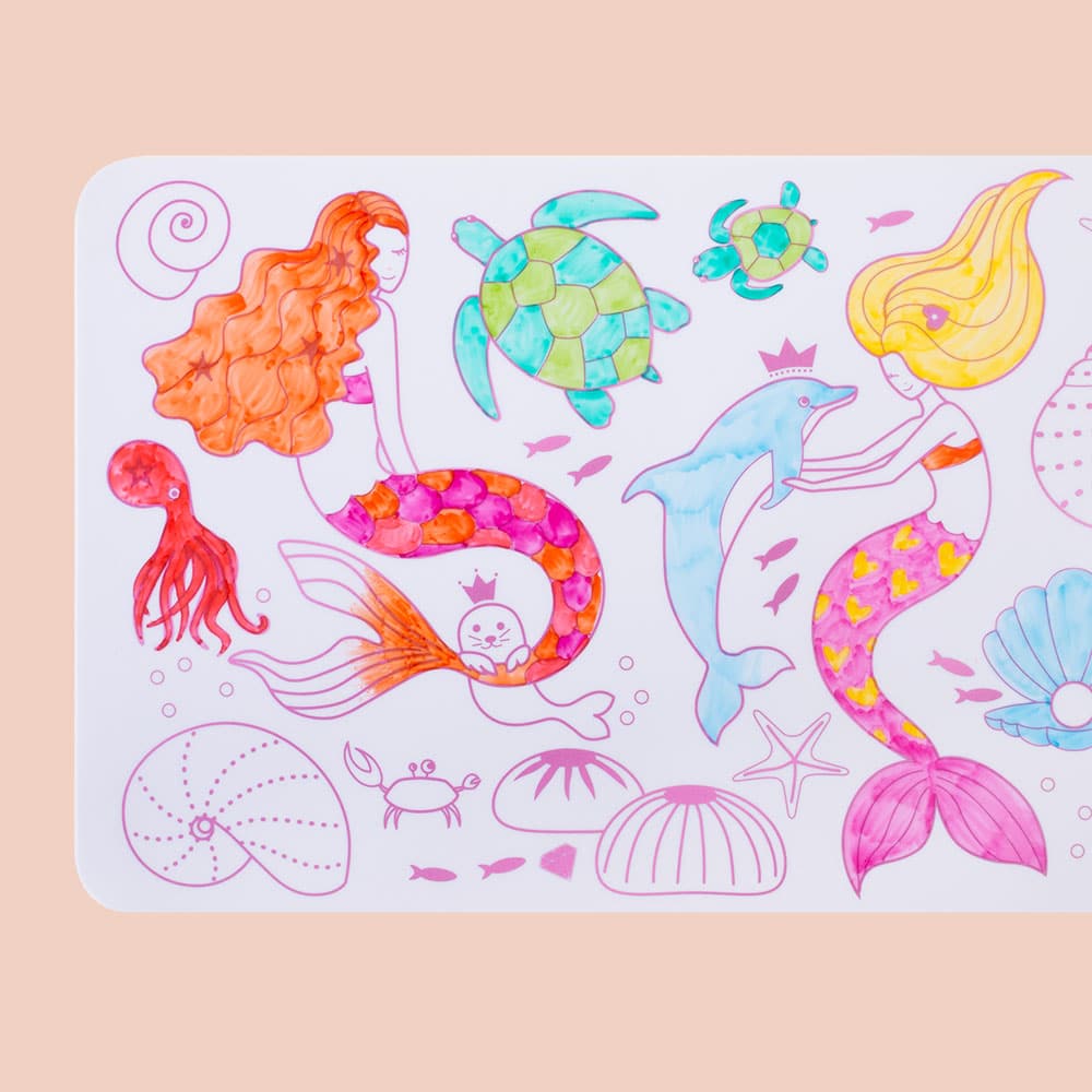 Coloriage Sirène silicone reversible
