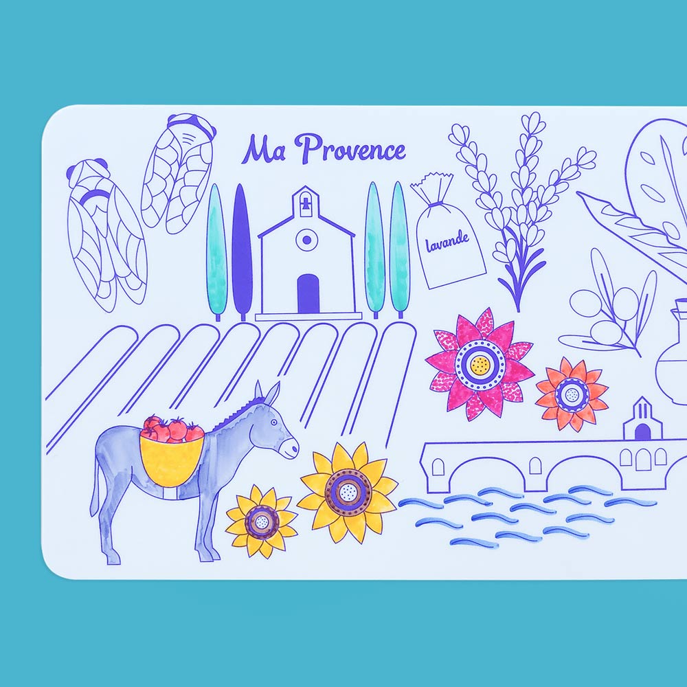 Coloriage Provence silicone reversible