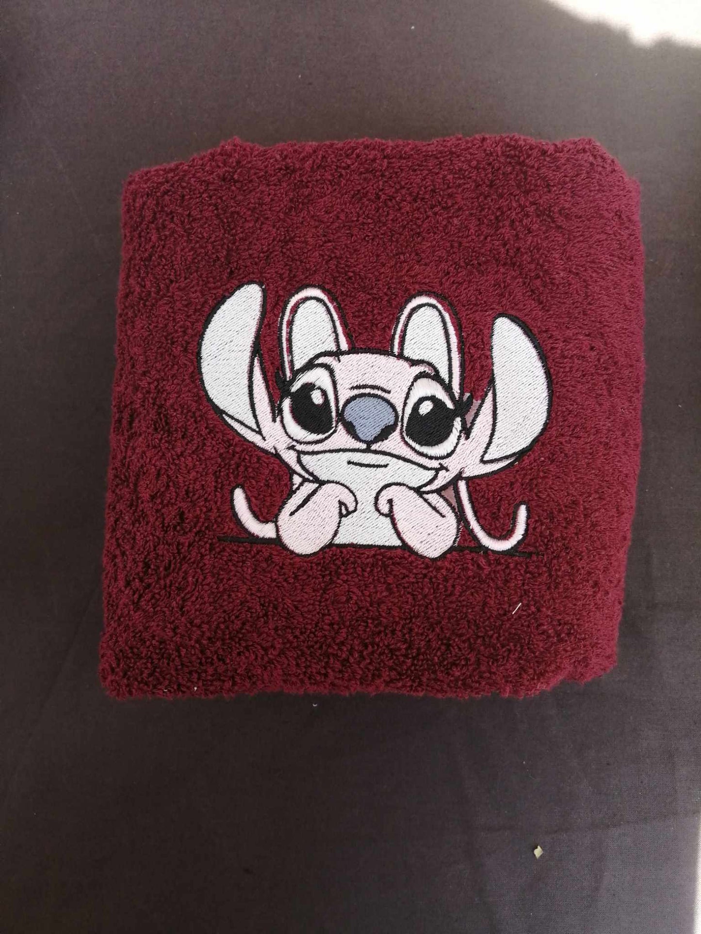 Drap de bain brodé En éponge Okeo Tex 50*100