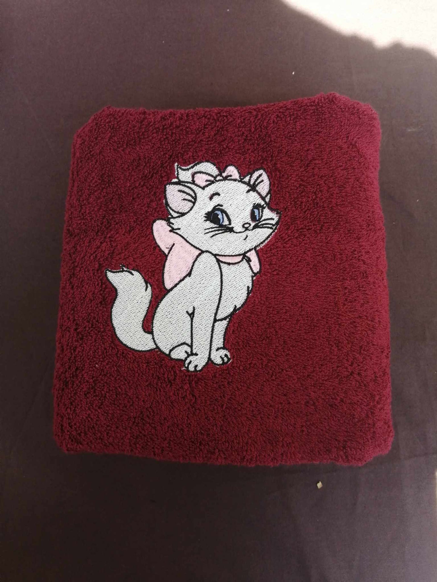 Drap de bain brodé En éponge Okeo Tex 50*100