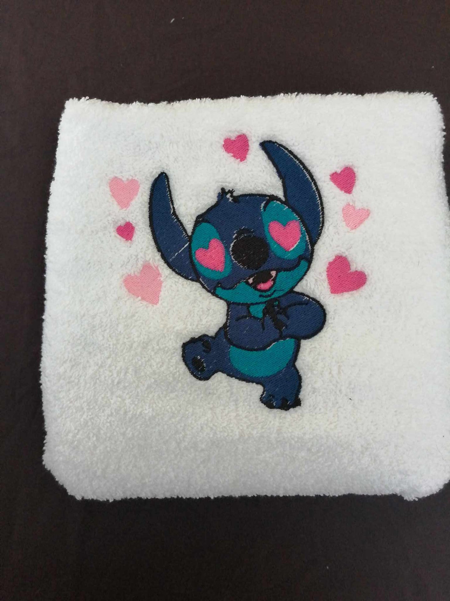 Drap de bain brodé En éponge Okeo Tex 50*100
