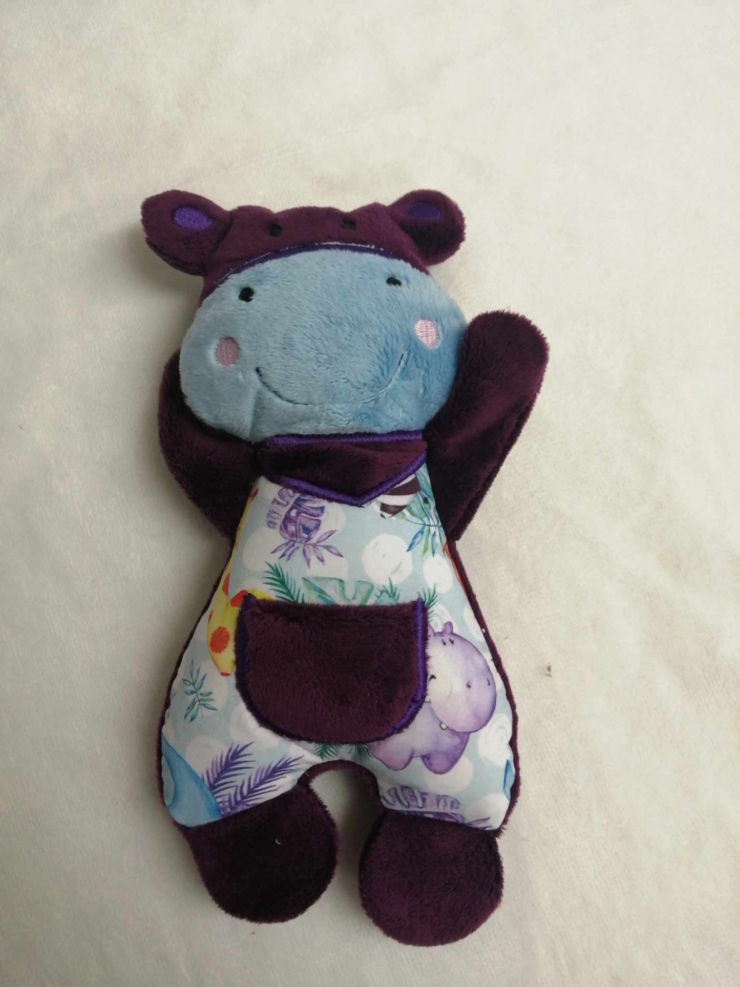 Doudou hippo ou tigre à personnaliser
