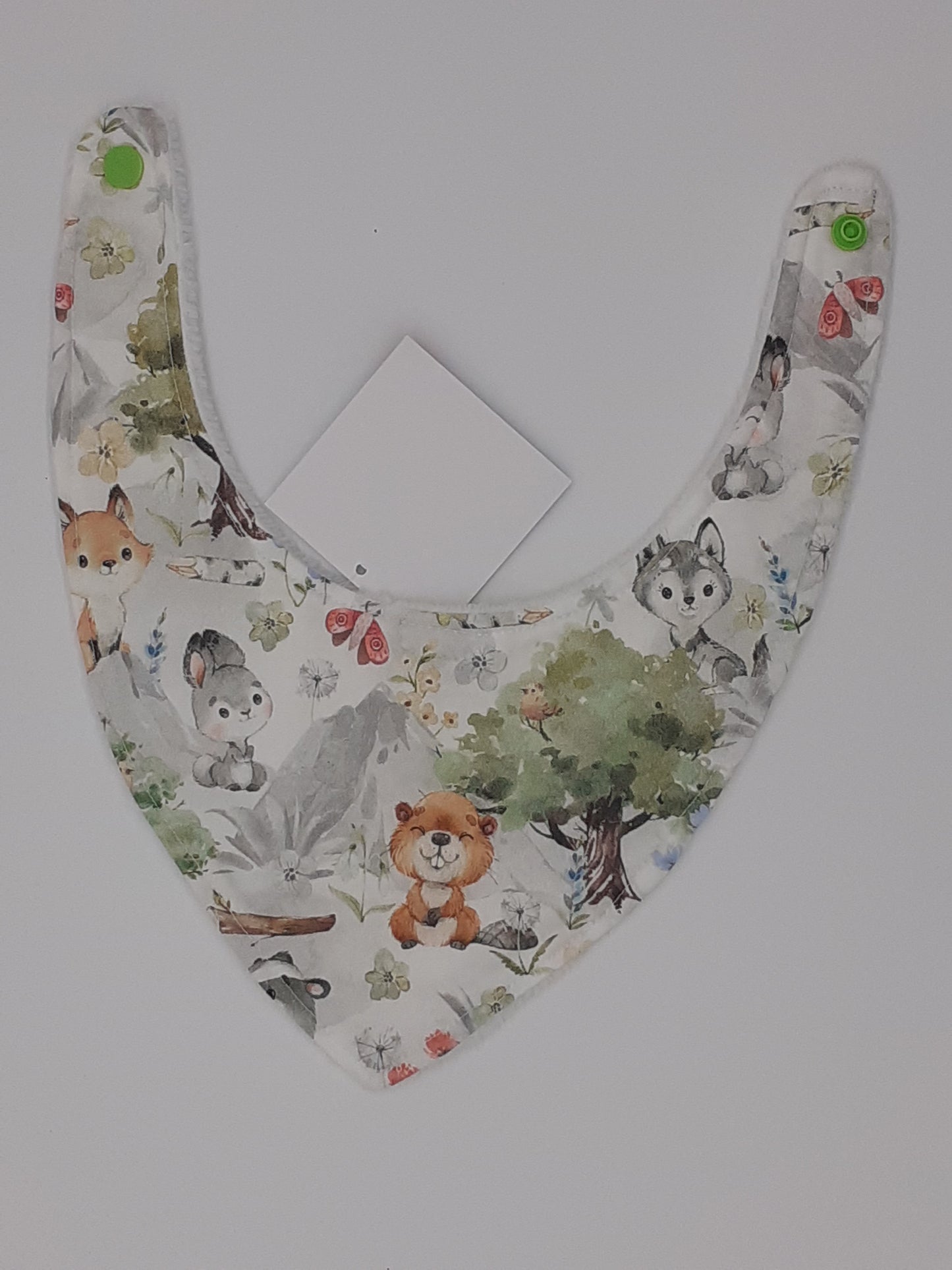 bavoir bandana animaux des bois castor