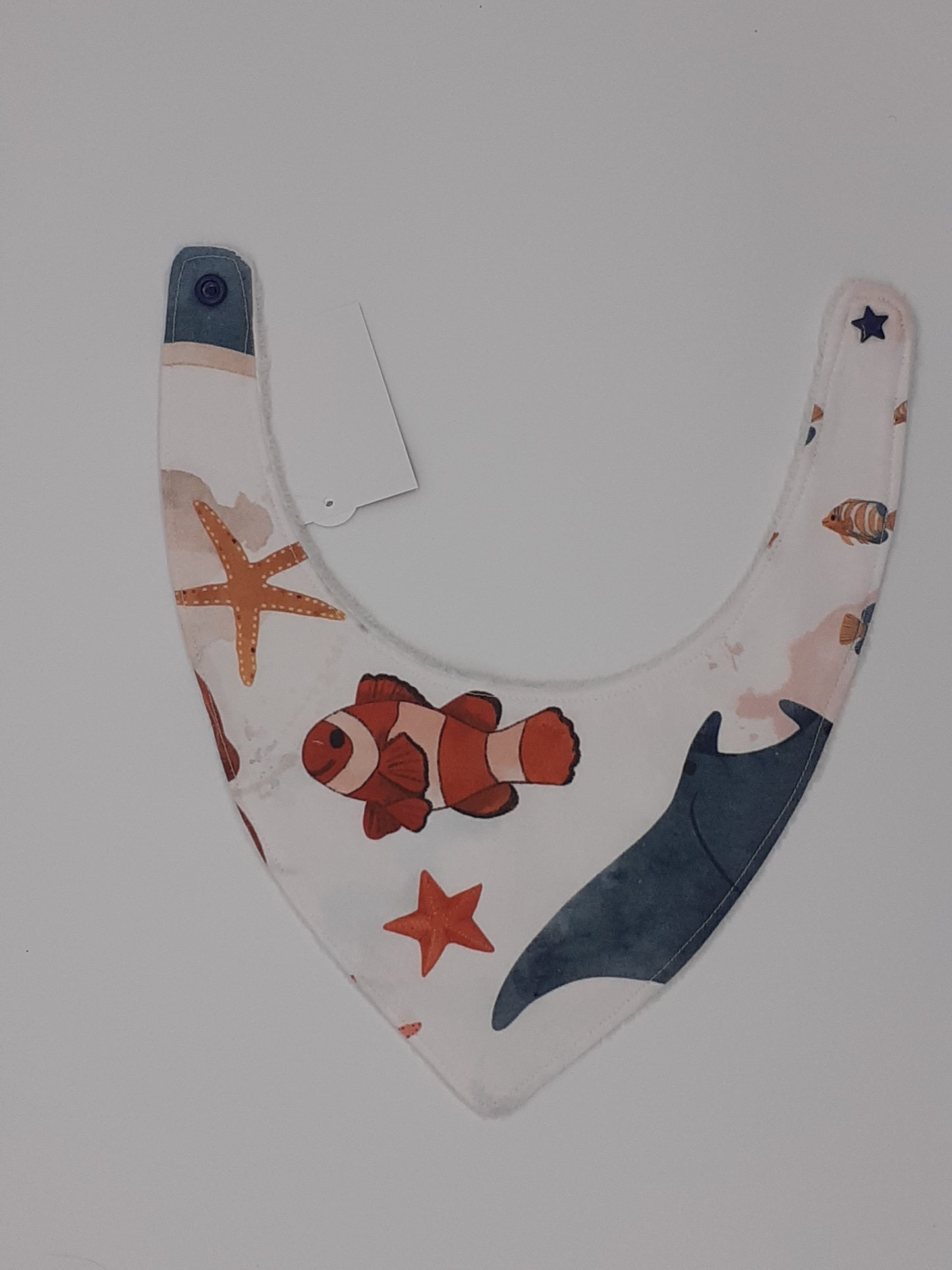 bavoir bandana poissons marins