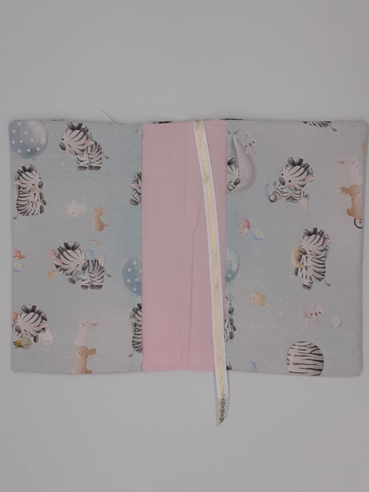 Protège carnet de santé zèbre et ses amis