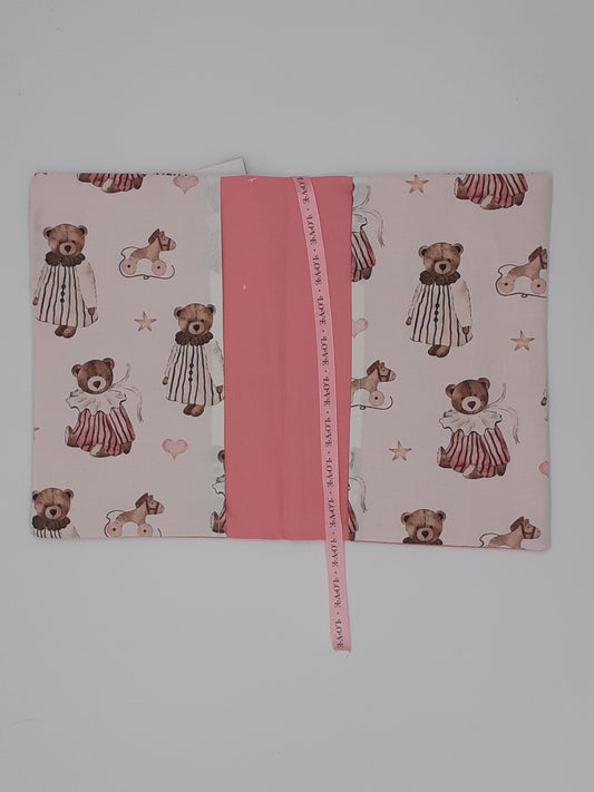 Protège carnet de santé ourson fille