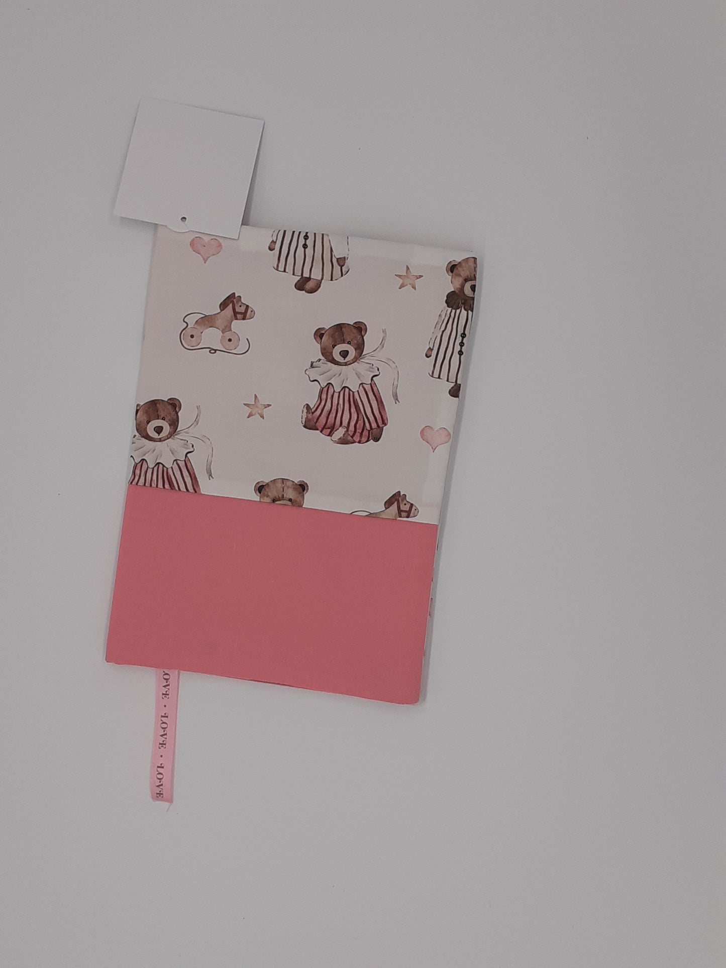 Protège carnet de santé ourson fille