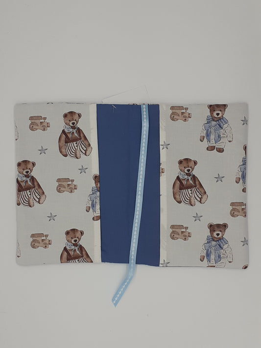 Protège carnet de santé ourson garçon