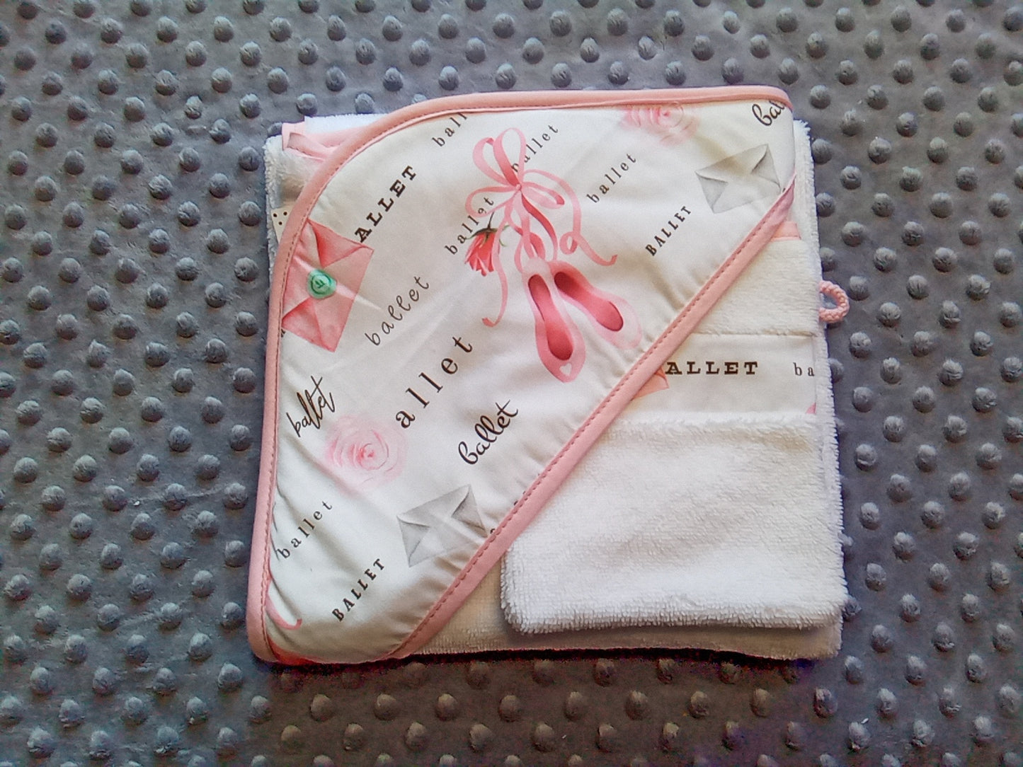 Cape de bain avec son gant Danseuse2