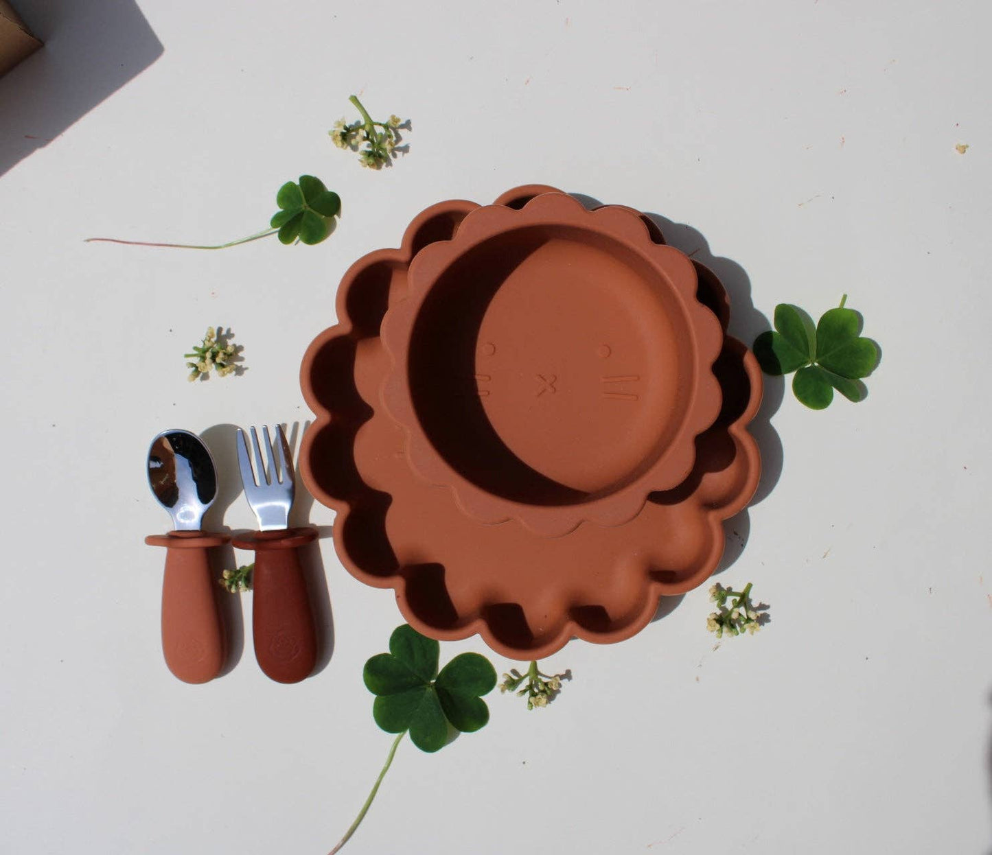 Set de cuisine (assiette, bol et couverts) - Camel