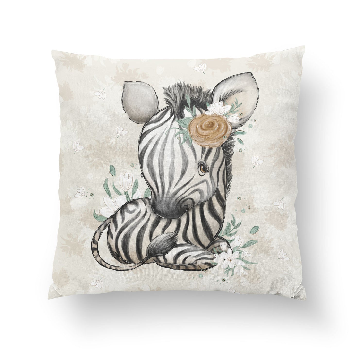 Coussin 35*35 animaux Afrique fille