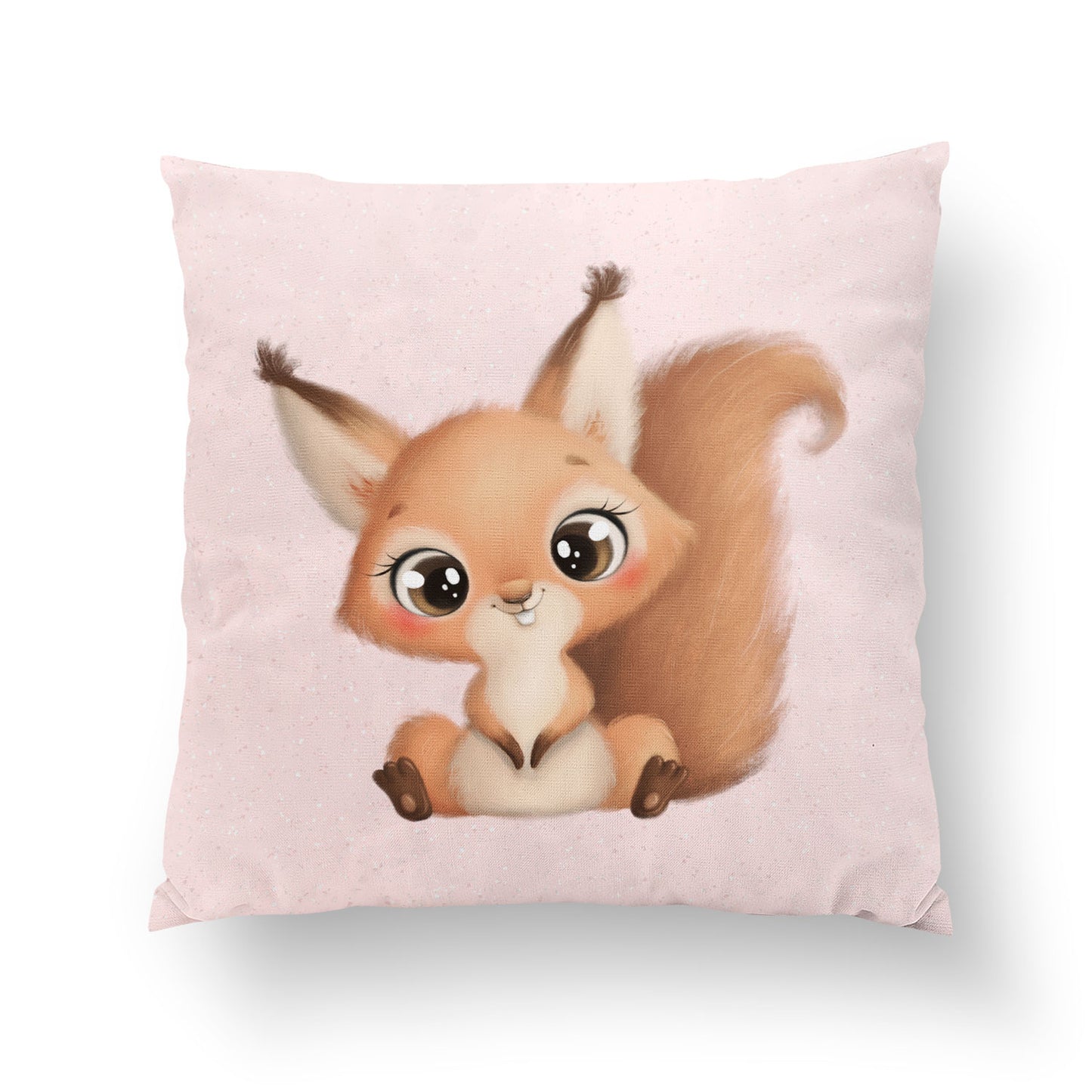 Coussin 35*35 animaux rigolos fille, ren